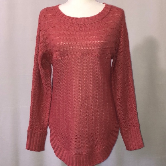 Love by chesly brown knit sweater size medium - Picture 1 of 6